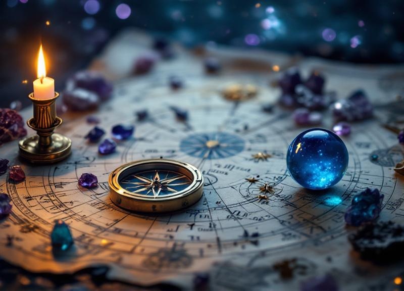 Split-screen illustration showing balanced spiritual warrior versus shadow expressions of deluded crusader archetype