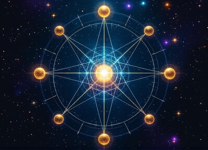 Diagram comparing Vedic whole sign houses and Western Placidus house system overlaid on a birth chart