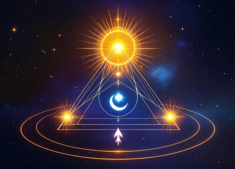 Side-by-side comparison chart of Vedic and Western astrology approaches to the Big Three placements