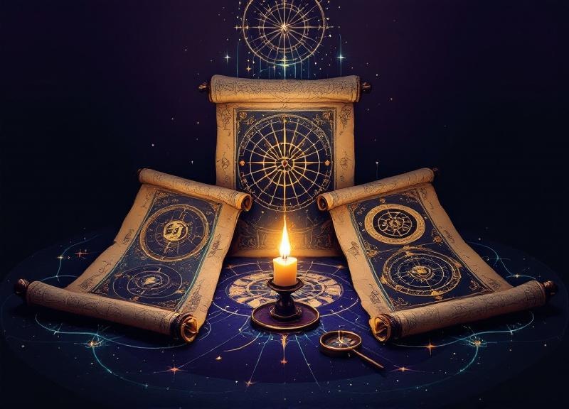 Traditional Vedic chart showing Nakshatras and lunar mansions with Sanskrit annotations