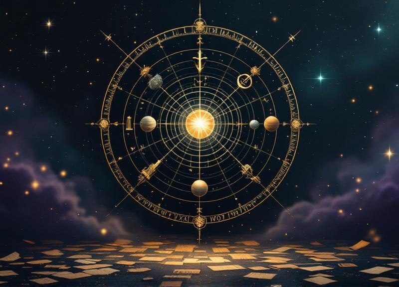 Comparison diagram showing differences between natal astrology birth chart and mundane astrology ingress chart with labeled elements