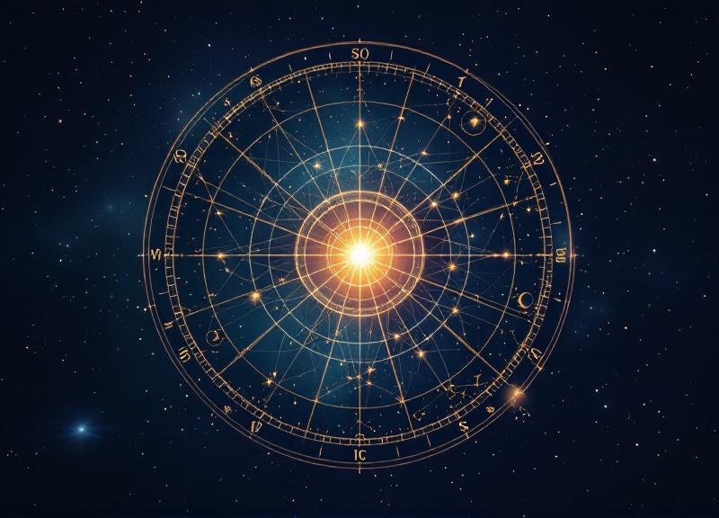 Annotated composite chart highlighting key placements including composite Sun, Moon, Venus, and challenging aspects