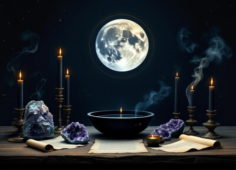 Chart showing full moon positions through different nakshatras across the zodiac wheel