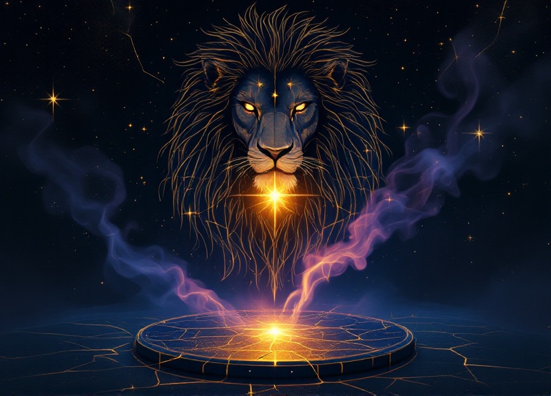 Astrological chart showing Jupiter's position in Leo with key aspects and dates for 2026-2027 transit