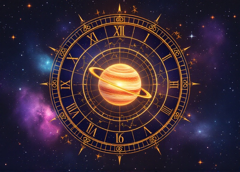Nakshatra wheel showing Jupiter's movement through Magha, Purva Phalguni, and Uttara Phalguni nakshatras in Leo