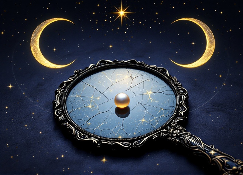 Vedic astrology chart showing Mercury's retrograde path through Cancer nakshatra Punarvasu with traditional Sanskrit symbols and lunar mansion markings