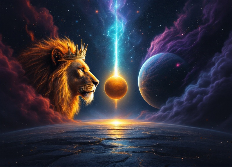 Astrological chart showing Jupiter's path through Leo constellation with key dates marked for 2026-2027 transit