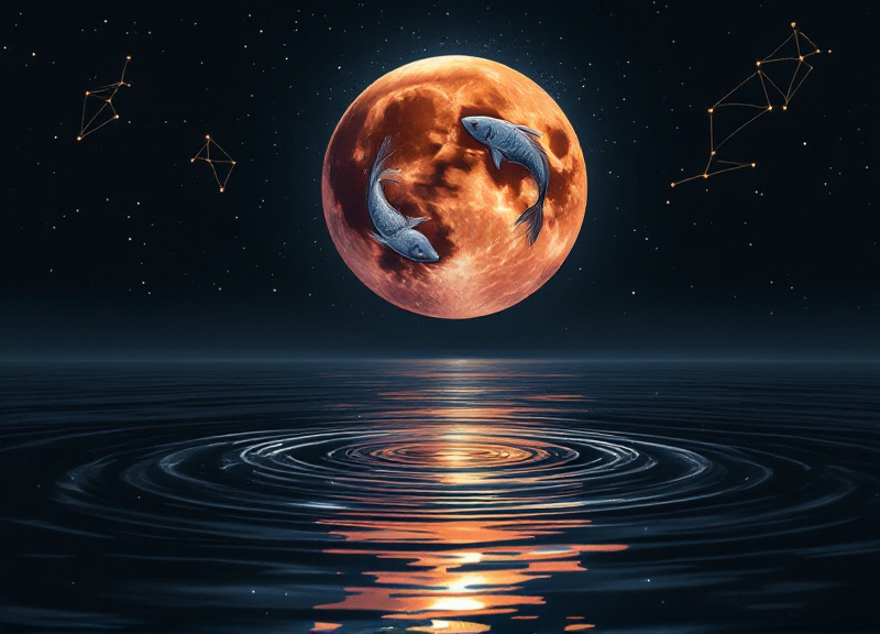 Artistic representation of Leo fire energy radiating outward with creative sparks and gold coins, symbolizing the solar eclipse's impact on visibility and finances