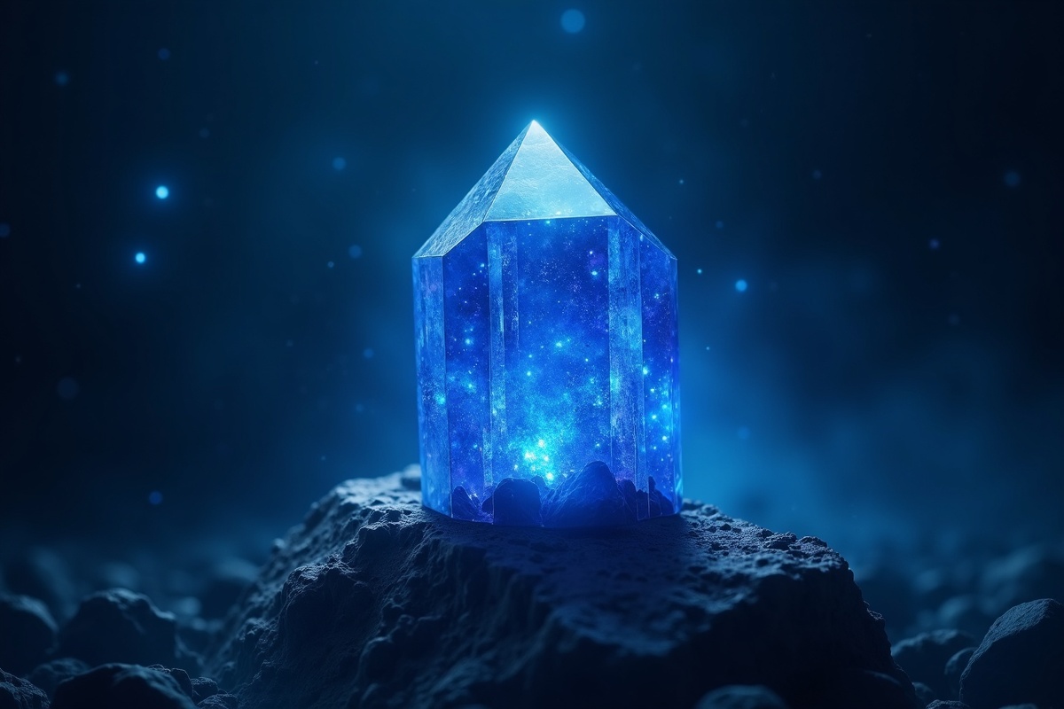 Azurite crystal illustration