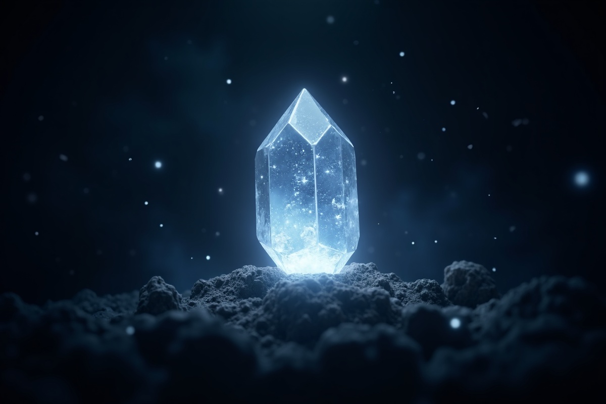 Diamond crystal illustration
