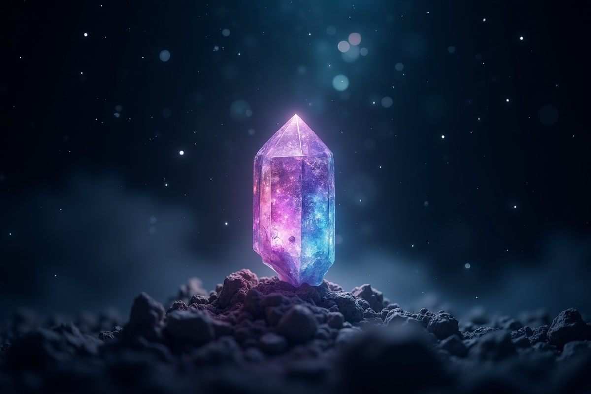 Fluorite crystal illustration