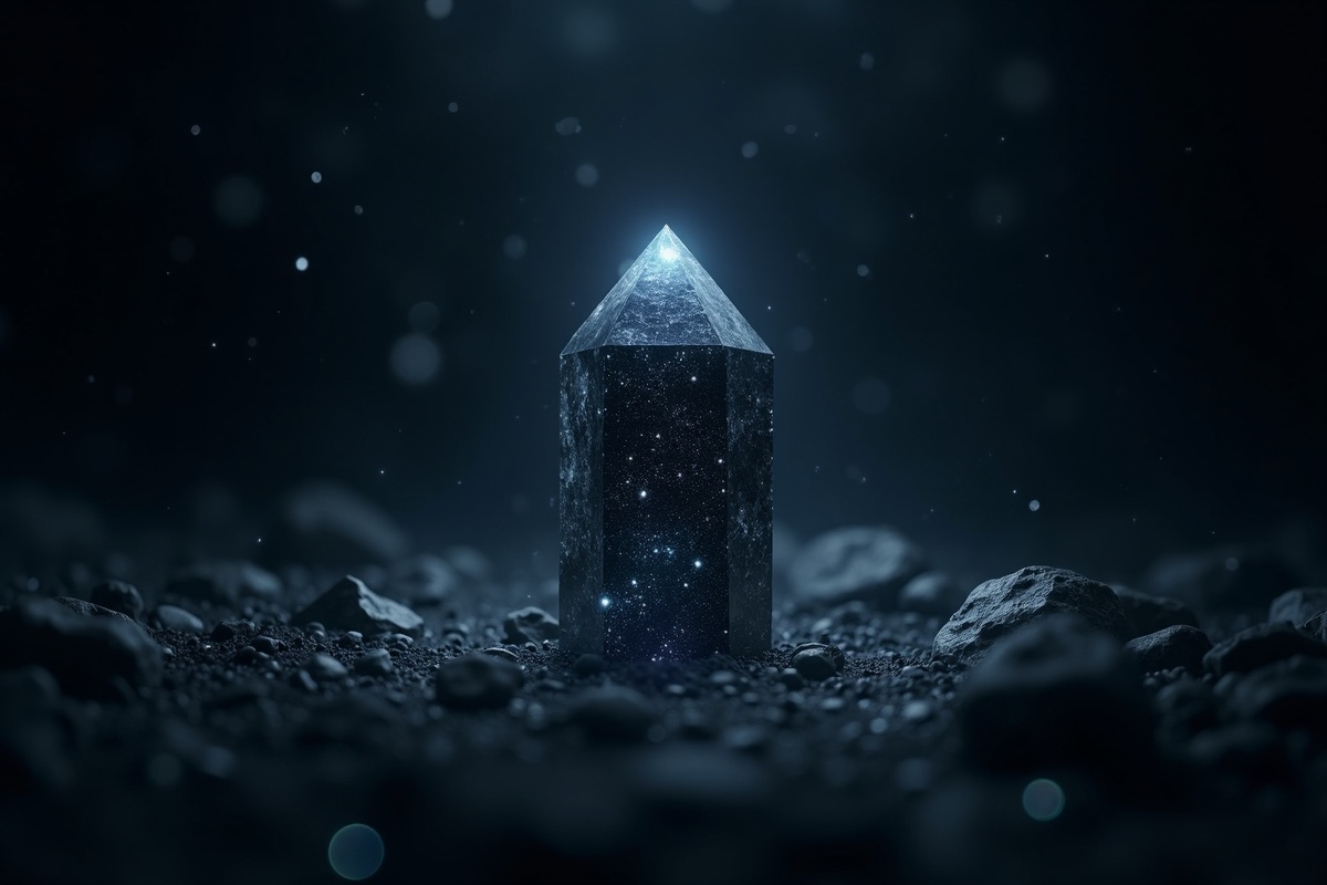 Jet crystal illustration