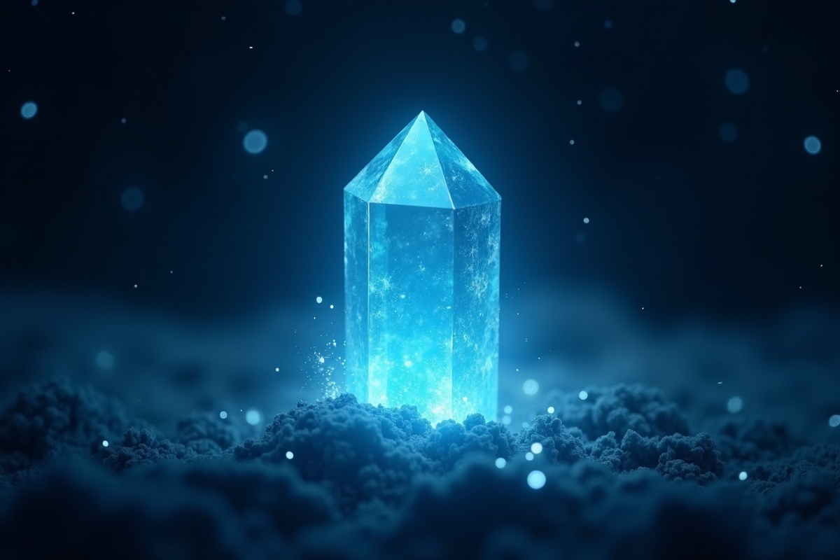 Larimar crystal illustration