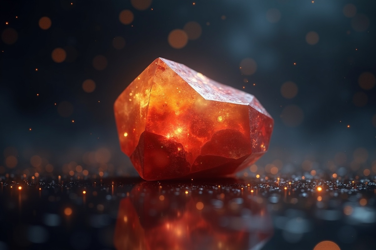 Mookaite Jasper crystal illustration