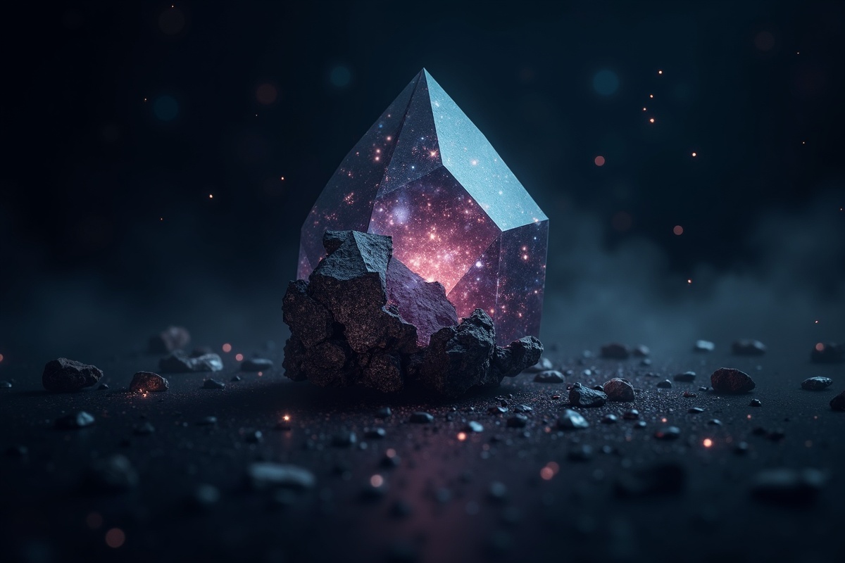 Nuummite crystal illustration