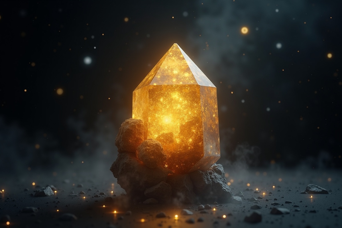 Septarian crystal illustration