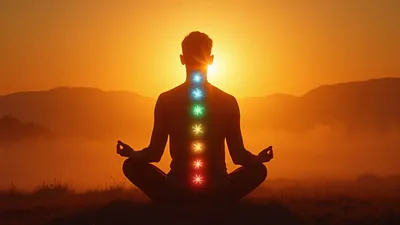 Chakra Energy Art Meditation Glow Wallpaper - cinematic wallpaper