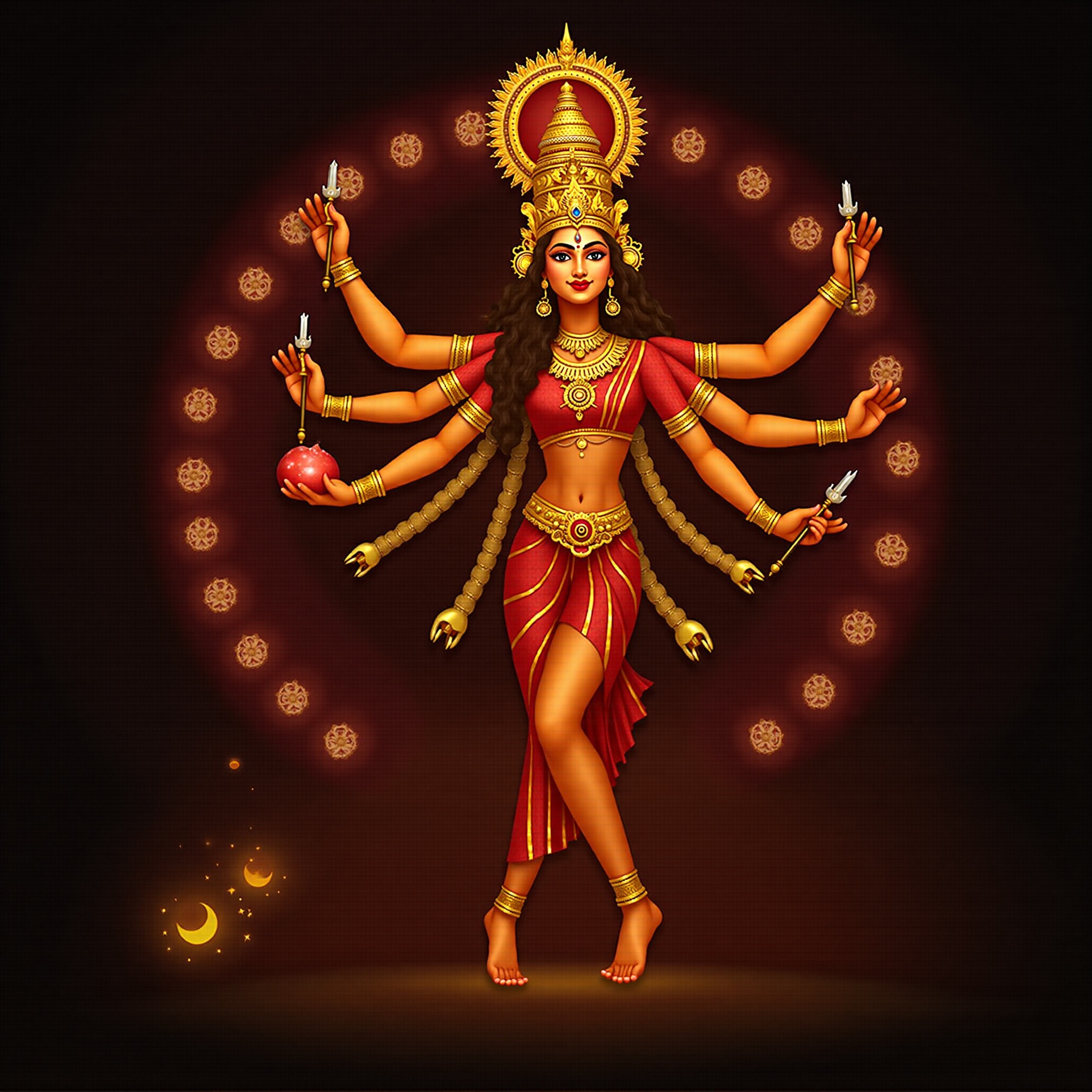 Goddess Durga cosmic wallpaper - free HD and 4K Goddess Durga Cosmic Shakti Wallpaper for desktop and phone