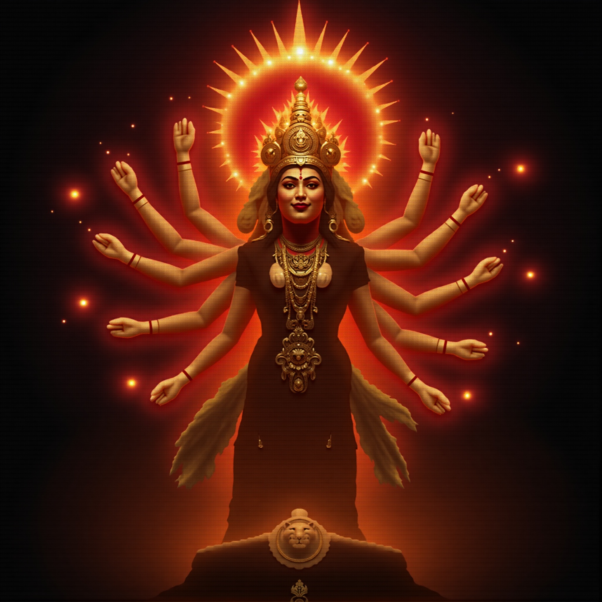 Goddess Durga cosmic wallpaper - free HD and 4K Goddess Durga Cosmic Shakti Wallpaper for desktop and phone