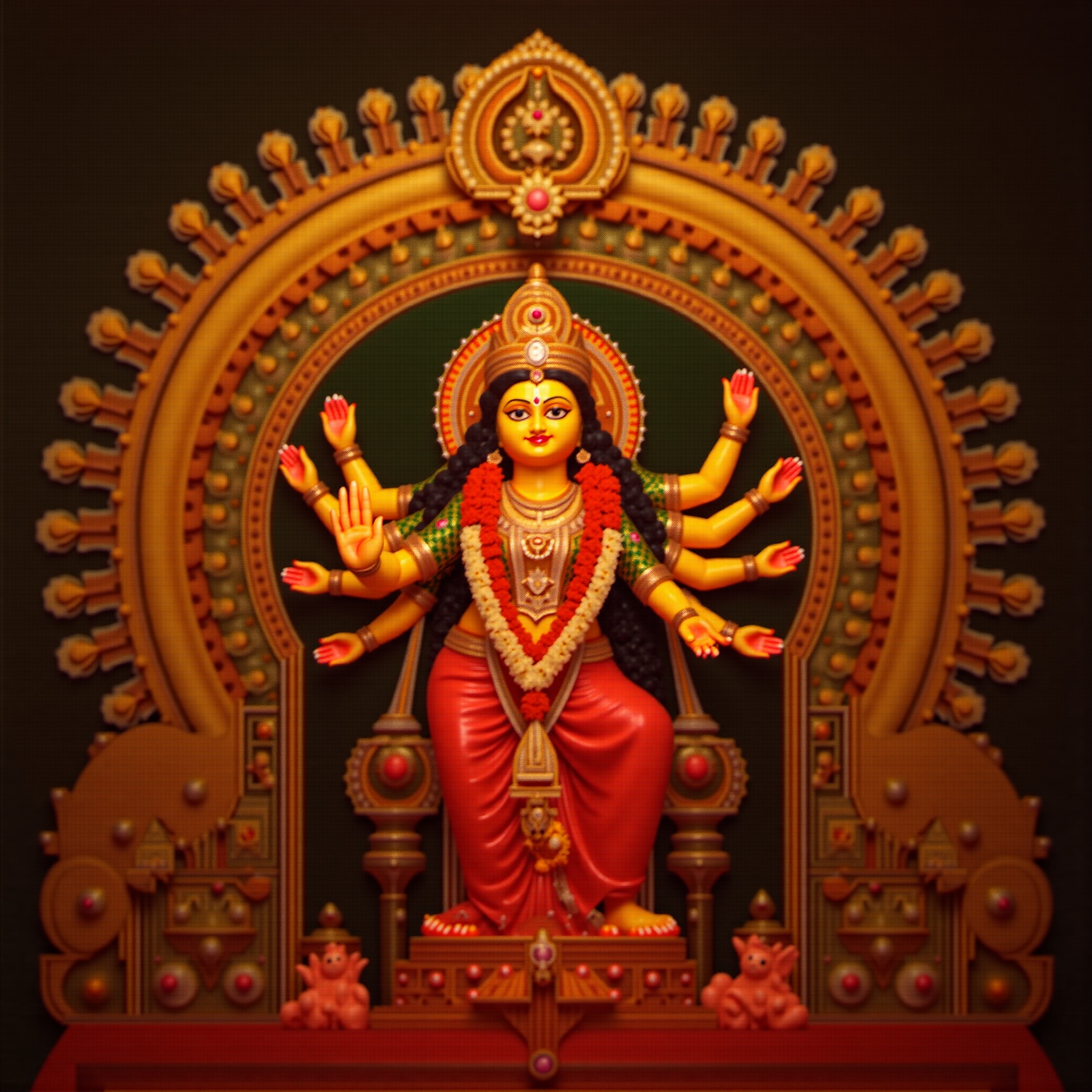 Goddess Durga festival wallpaper - free HD and 4K Goddess Durga Navratri Glory Wallpaper for desktop and phone