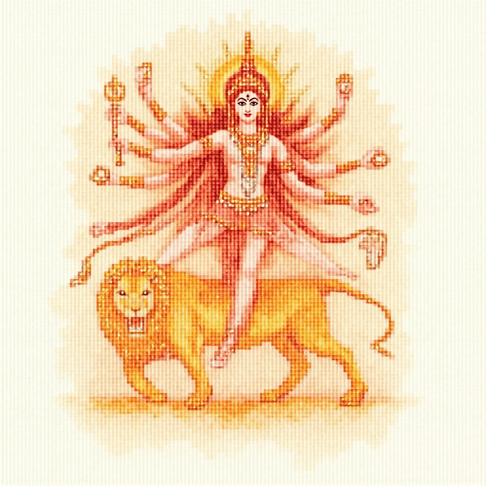 Goddess Durga watercolor wallpaper - free HD and 4K Goddess Durga Watercolor Power Wallpaper for desktop and phone
