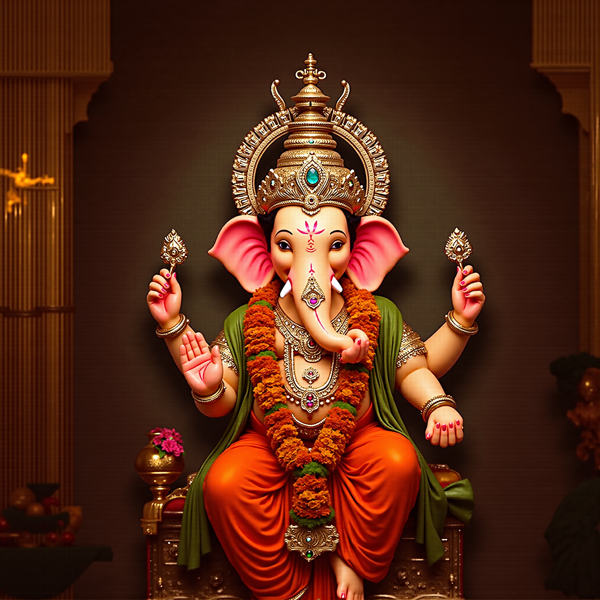 Lord Ganesh festival wallpaper - free HD and 4K Lord Ganesh Festival Celebration Wallpaper for desktop and phone