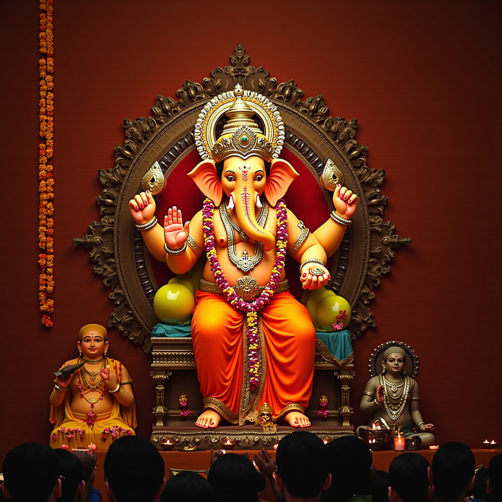 Lord Ganesh festival wallpaper - free HD and 4K Lord Ganesh Festival Celebration Wallpaper for desktop and phone