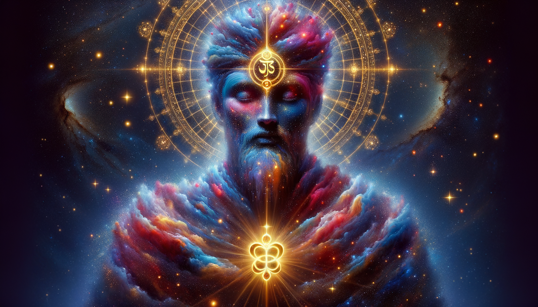Guru Nanak Cosmic Oneness Wallpaper - cosmic wallpaper