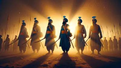 Guru Nanak cinematic wallpaper - free HD and 4K Guru Nanak Five Beloved Wallpaper for desktop and phone