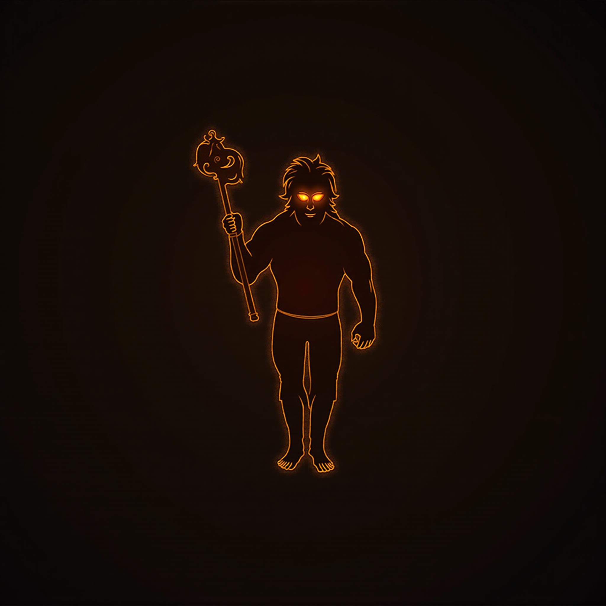 Lord Hanuman dark amoled wallpaper - free HD and 4K Lord Hanuman Dark Power Wallpaper for desktop and phone