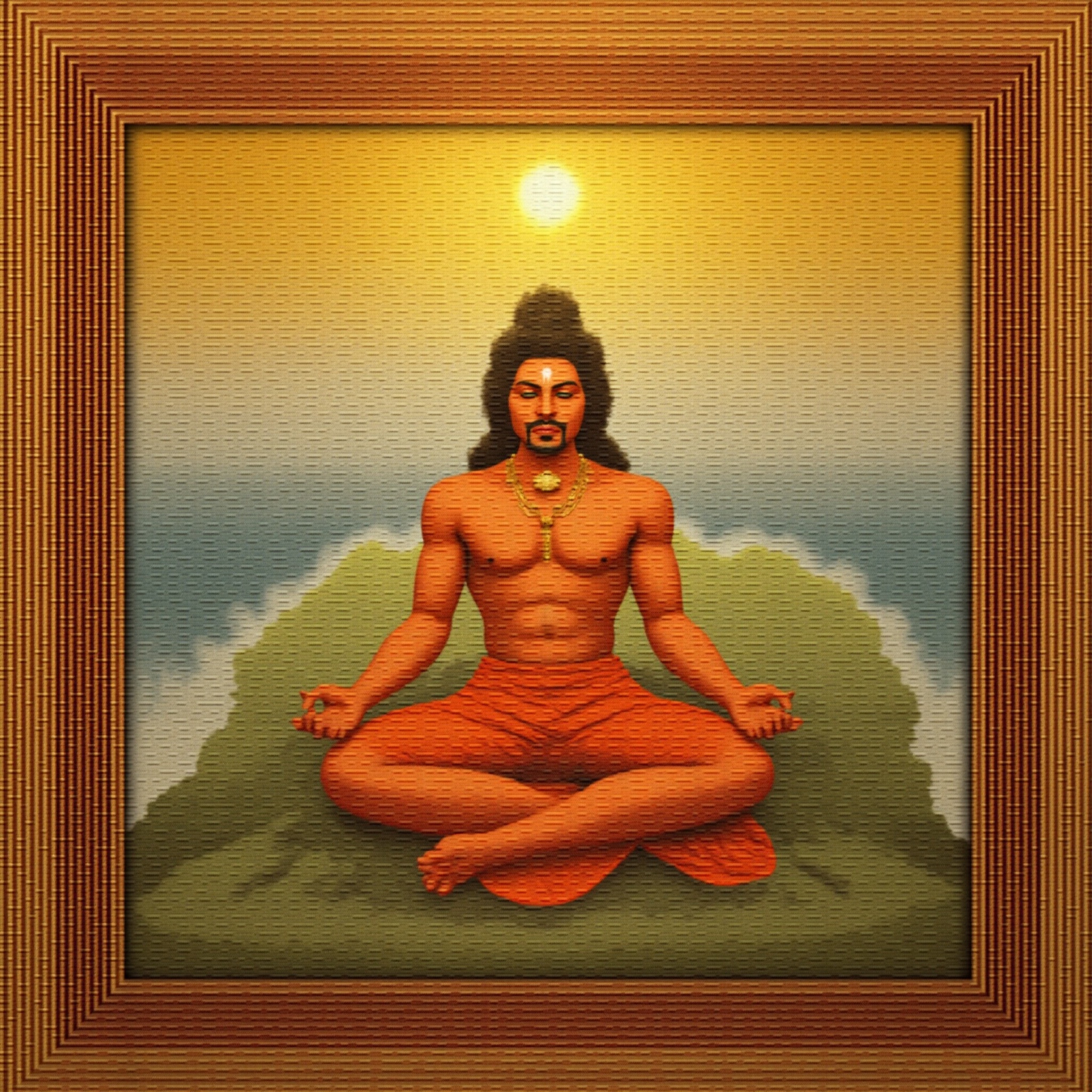 Lord Hanuman traditional wallpaper - free HD and 4K Lord Hanuman Meditation Mountain Wallpaper for desktop and phone