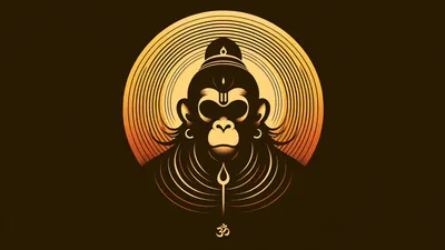 Lord Hanuman minimalist wallpaper - free HD and 4K Lord Hanuman Minimalist Silhouette Wallpaper for desktop and phone