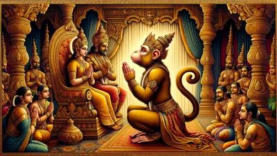 Lord Hanuman traditional wallpaper - free HD and 4K Lord Hanuman Ram Sita Devotion Wallpaper for desktop and phone