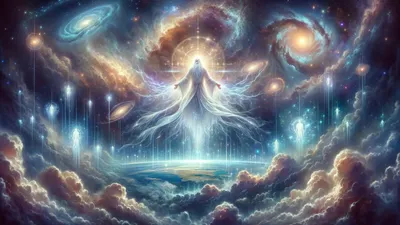 Jesus Christ cosmic wallpaper - free HD and 4K Jesus Christ Cosmic Ascension Wallpaper for desktop and phone