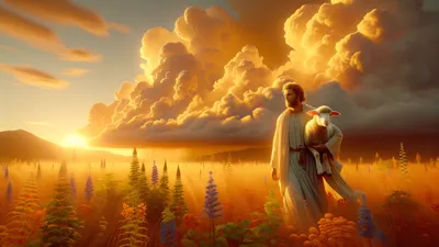 Jesus Christ cinematic wallpaper - free HD and 4K Jesus Christ Divine Shepherd Wallpaper for desktop and phone