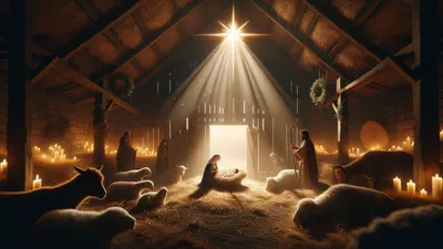 Jesus Christ festival wallpaper - free HD and 4K Jesus Christ Nativity Starlight Wallpaper for desktop and phone