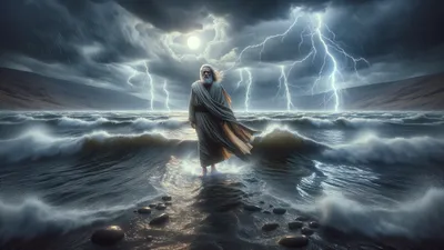 Jesus Christ cinematic wallpaper - free HD and 4K Jesus Christ Walking Water Wallpaper for desktop and phone