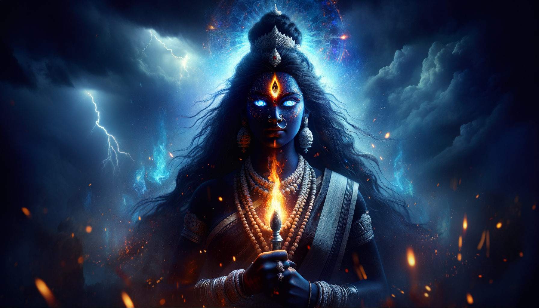 Goddess Kali Midnight Protector Wallpaper - cinematic wallpaper
