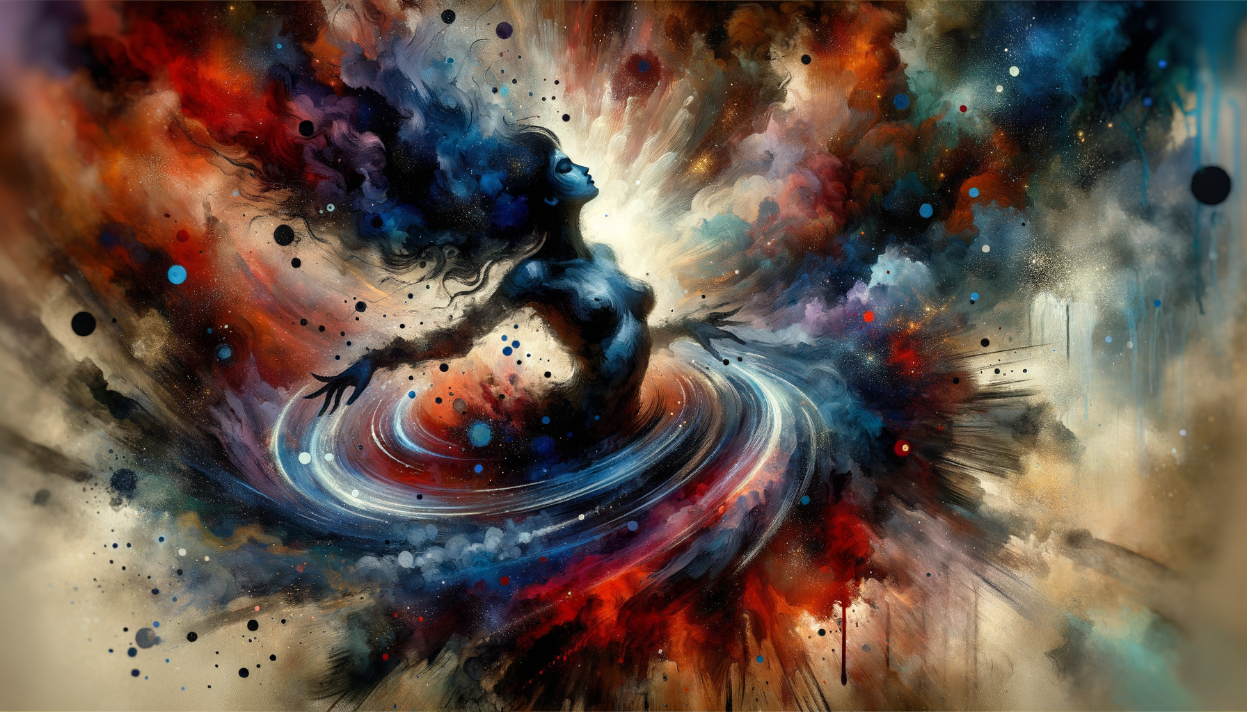 Goddess Kali Shakti Dance Wallpaper - watercolor wallpaper