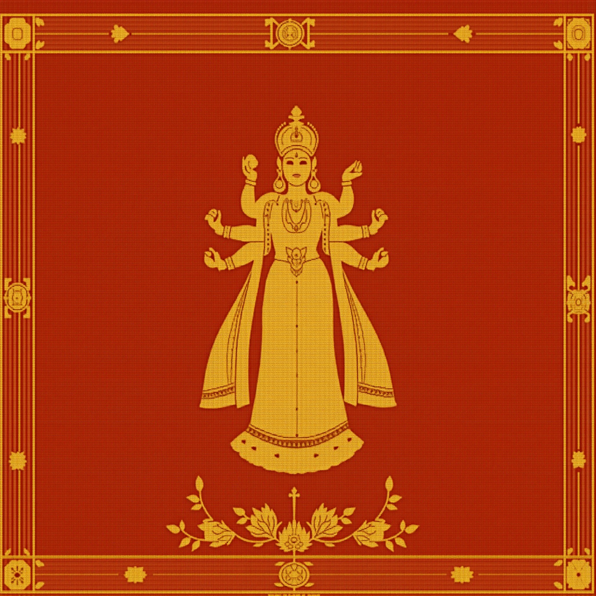 Goddess Lakshmi traditional wallpaper - free HD and 4K Goddess Lakshmi Traditional Tanjore Wallpaper for desktop and phone