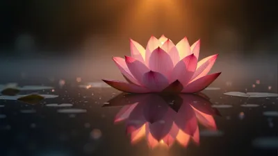 Lotus Spiritual cinematic wallpaper - free HD and 4K Lotus Spiritual Dawn Bloom Wallpaper for desktop and phone