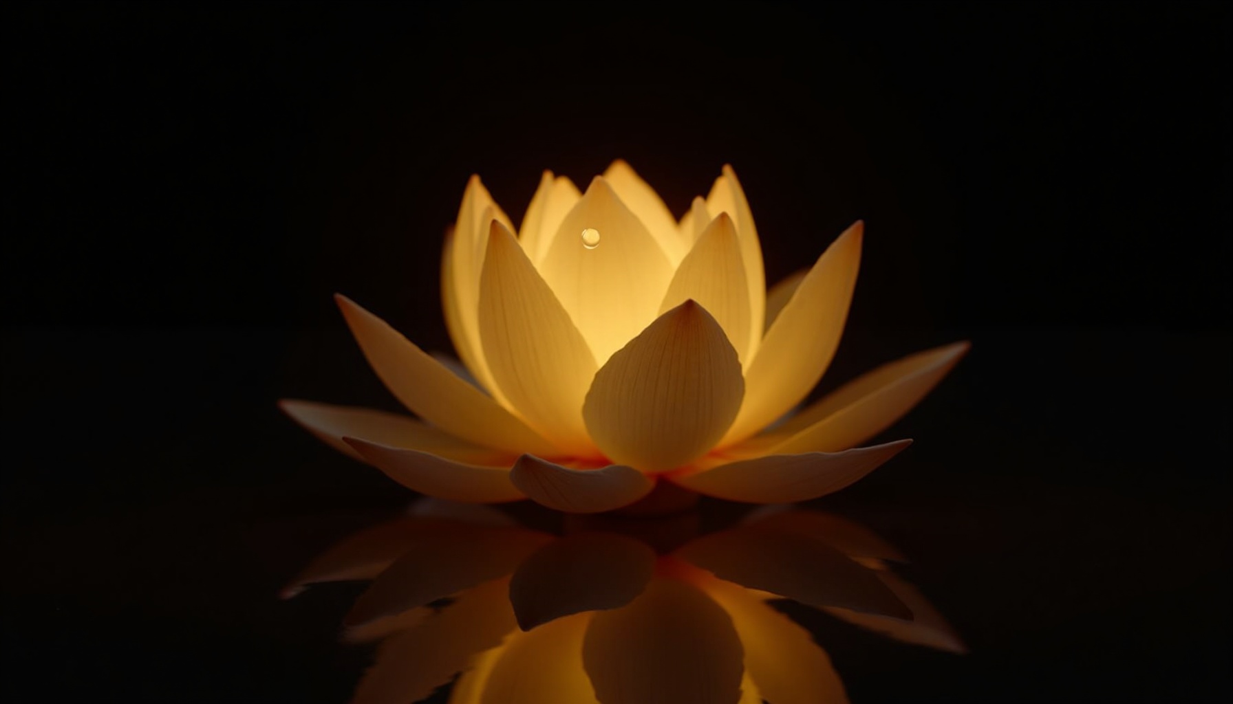 Lotus Spiritual Golden Dark Wallpaper - dark amoled wallpaper