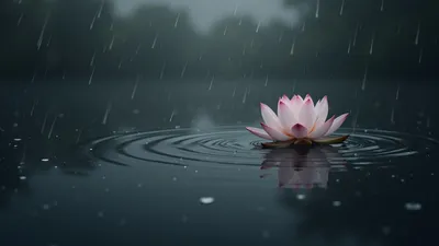 Lotus Spiritual cinematic wallpaper - free HD and 4K Lotus Spiritual Rain Lotus Wallpaper for desktop and phone