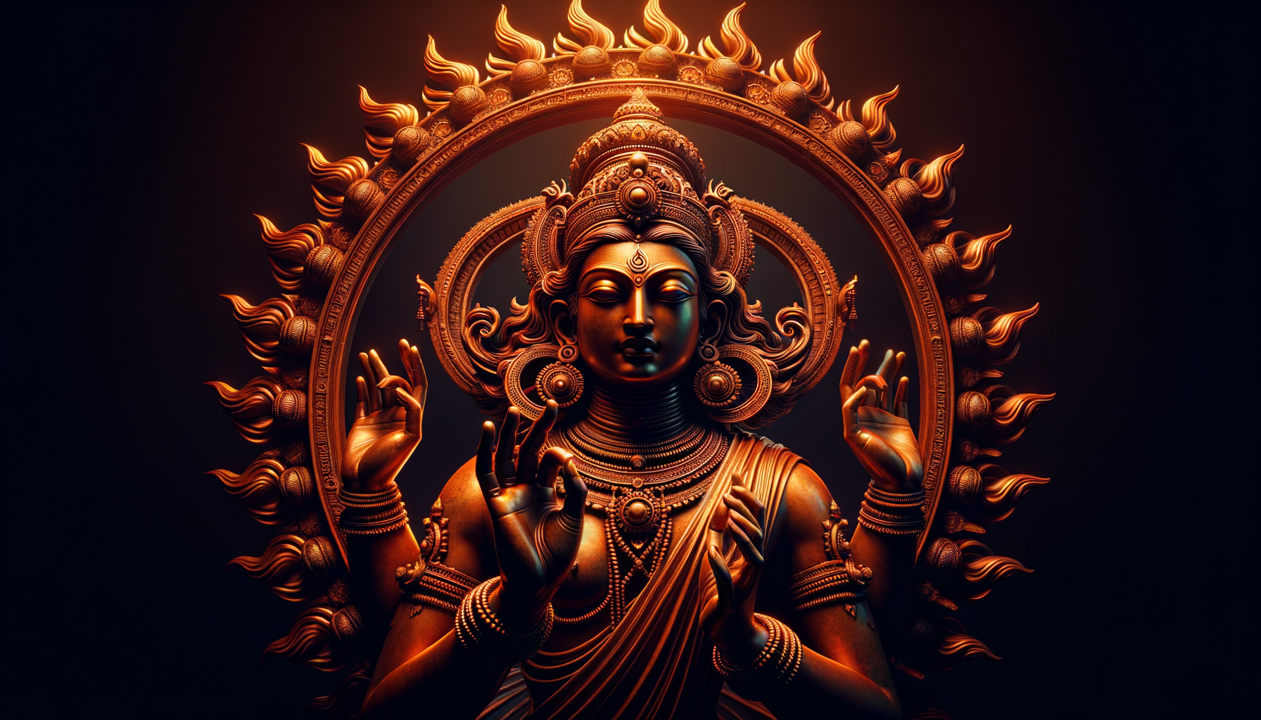 Nataraja Bronze Classical Wallpaper - traditional wallpaper