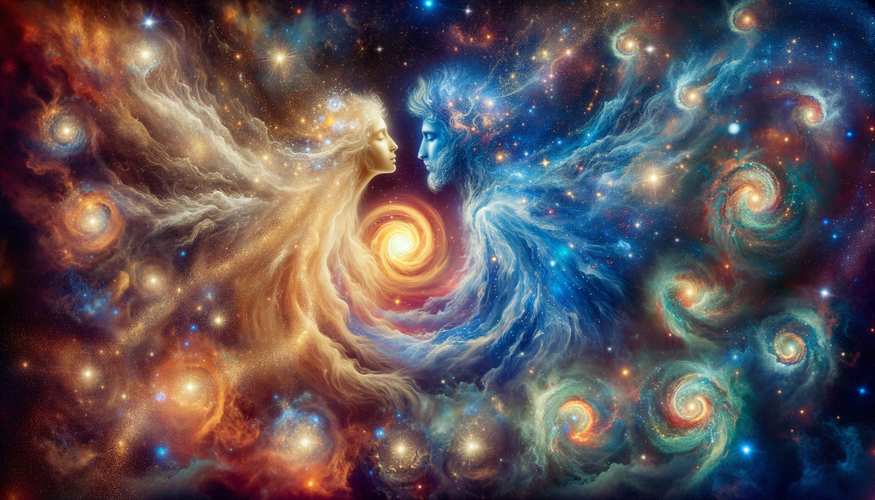 Radha Cosmic Love Wallpaper - cosmic wallpaper