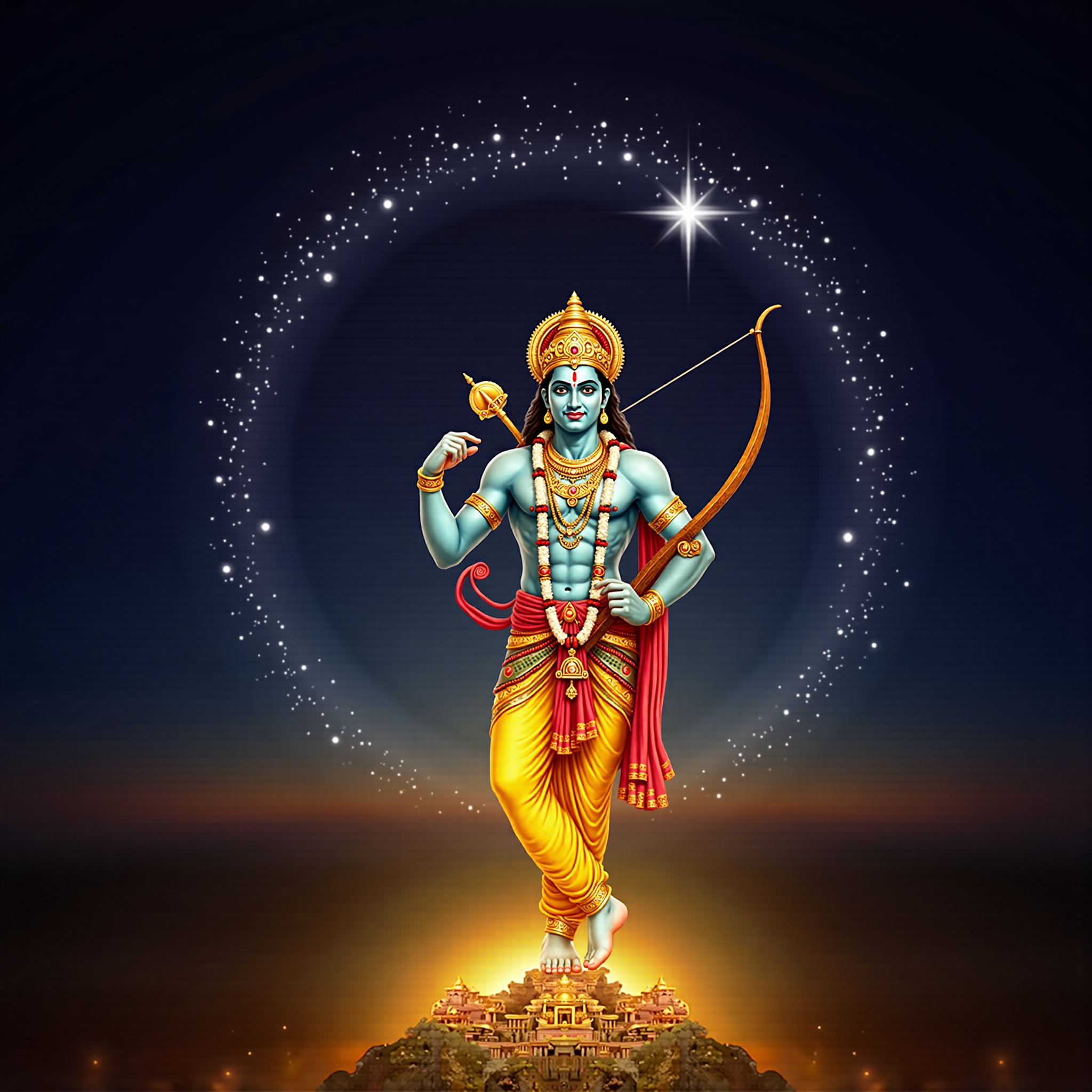 Lord Ram Cosmic Avatar Wallpaper - cosmic wallpaper