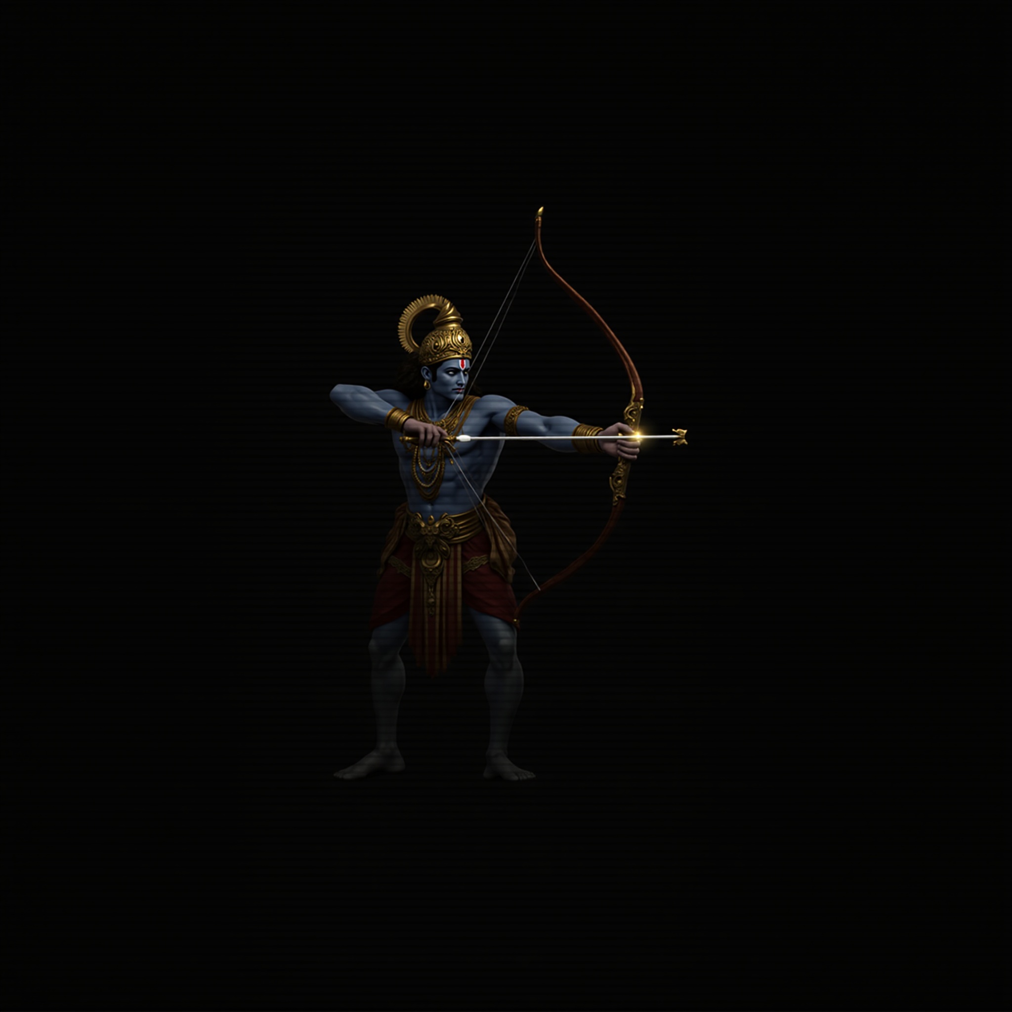 Lord Ram Dark Archer Wallpaper - dark amoled wallpaper