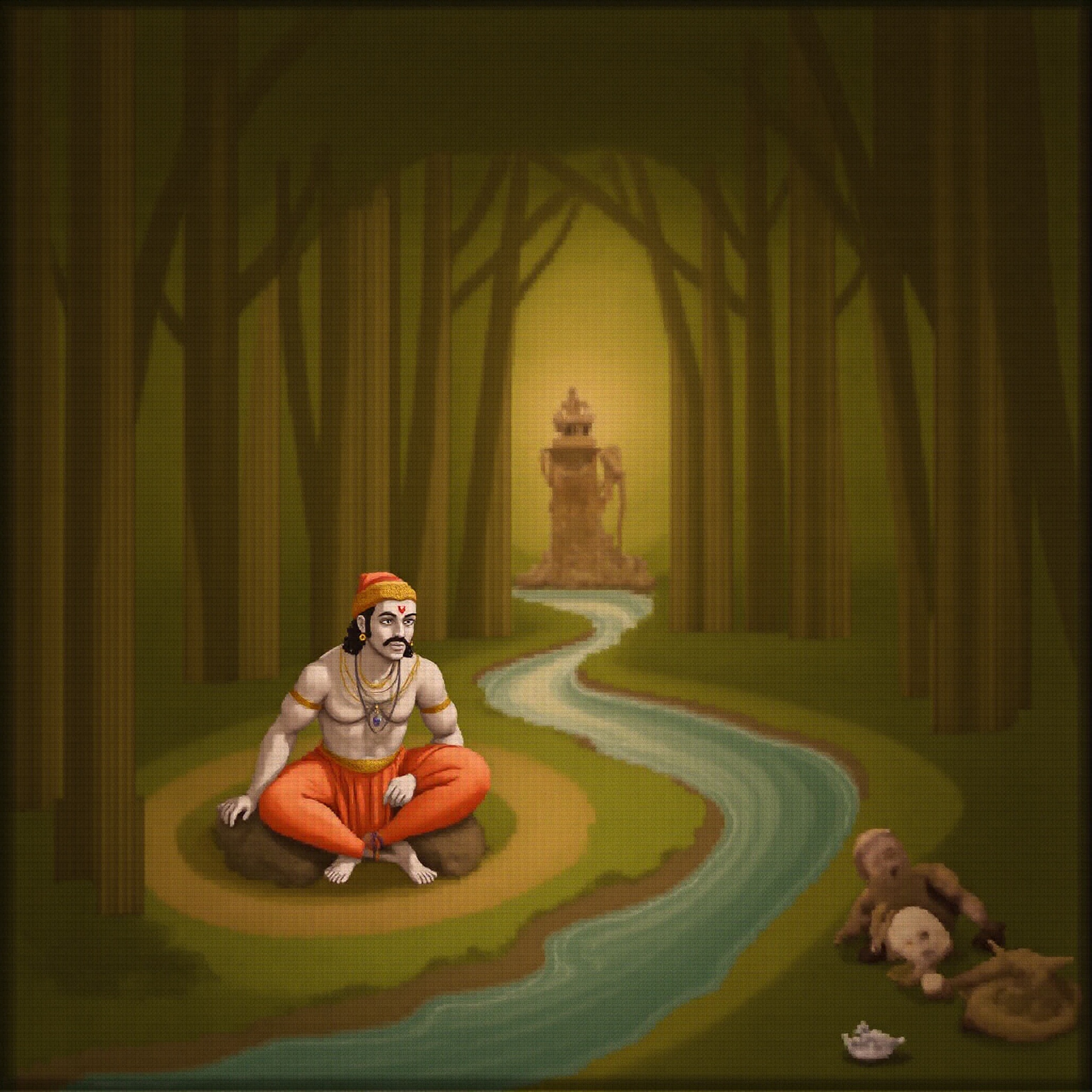 Lord Ram Forest Exile Wallpaper - traditional wallpaper