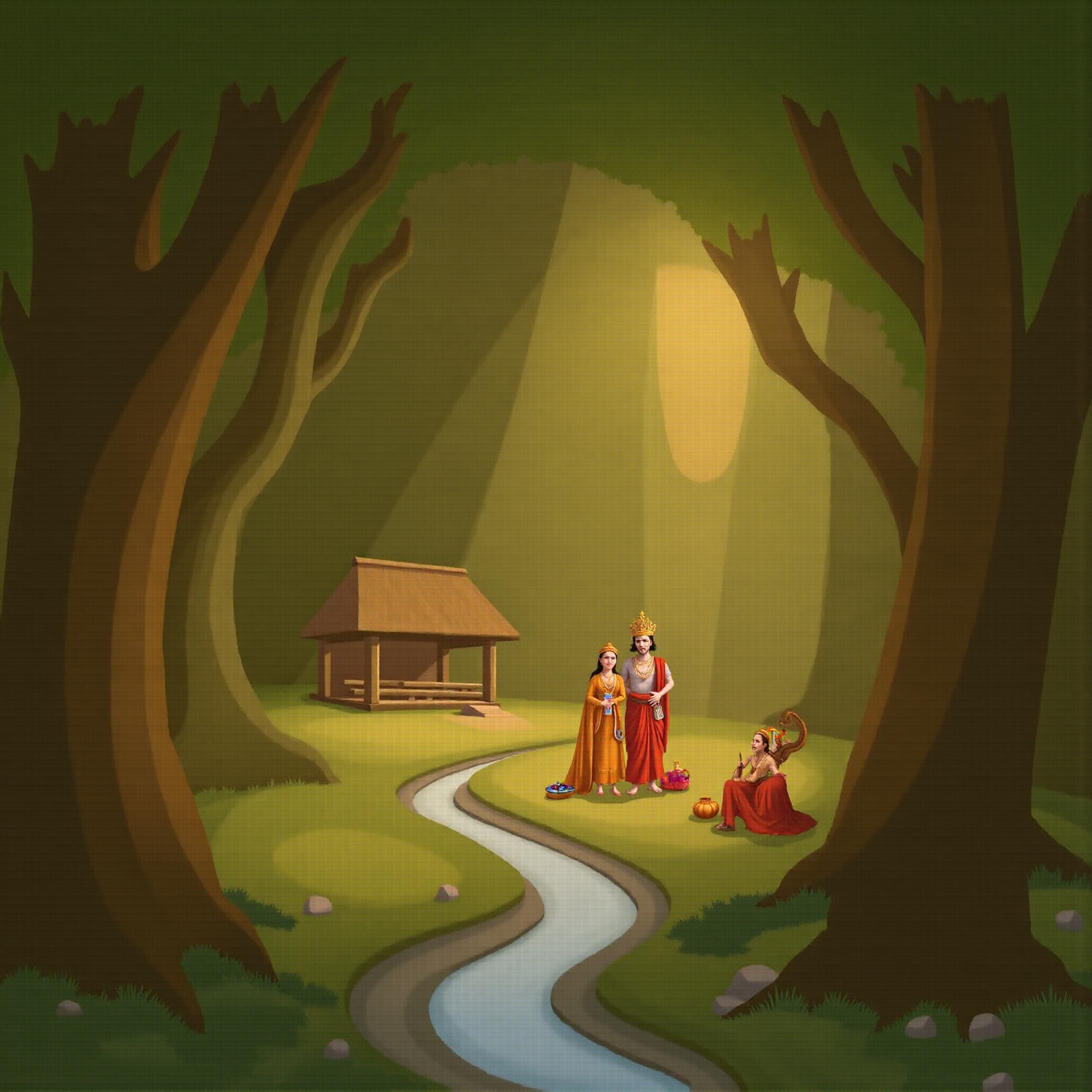 Lord Ram traditional wallpaper - free HD and 4K Lord Ram Forest Exile Wallpaper for desktop and phone