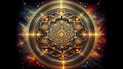 Sacred Geometry Mandala Cosmic Wallpaper - cosmic wallpaper